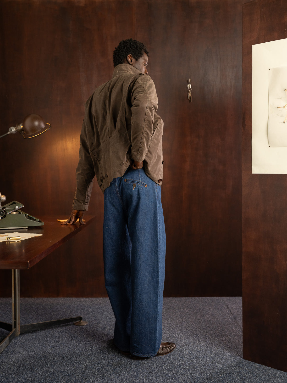kakishibu denim \ enzyme wash