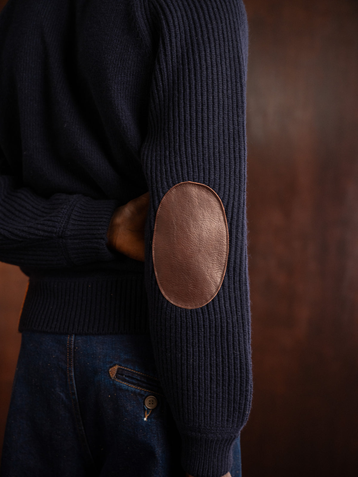 5 button sweater \ navy