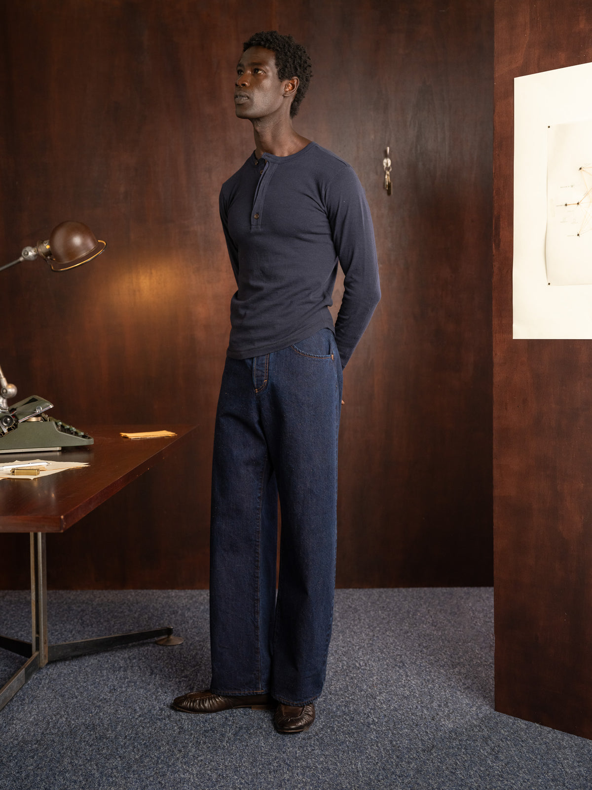 serafino \ long sleeve \ navy