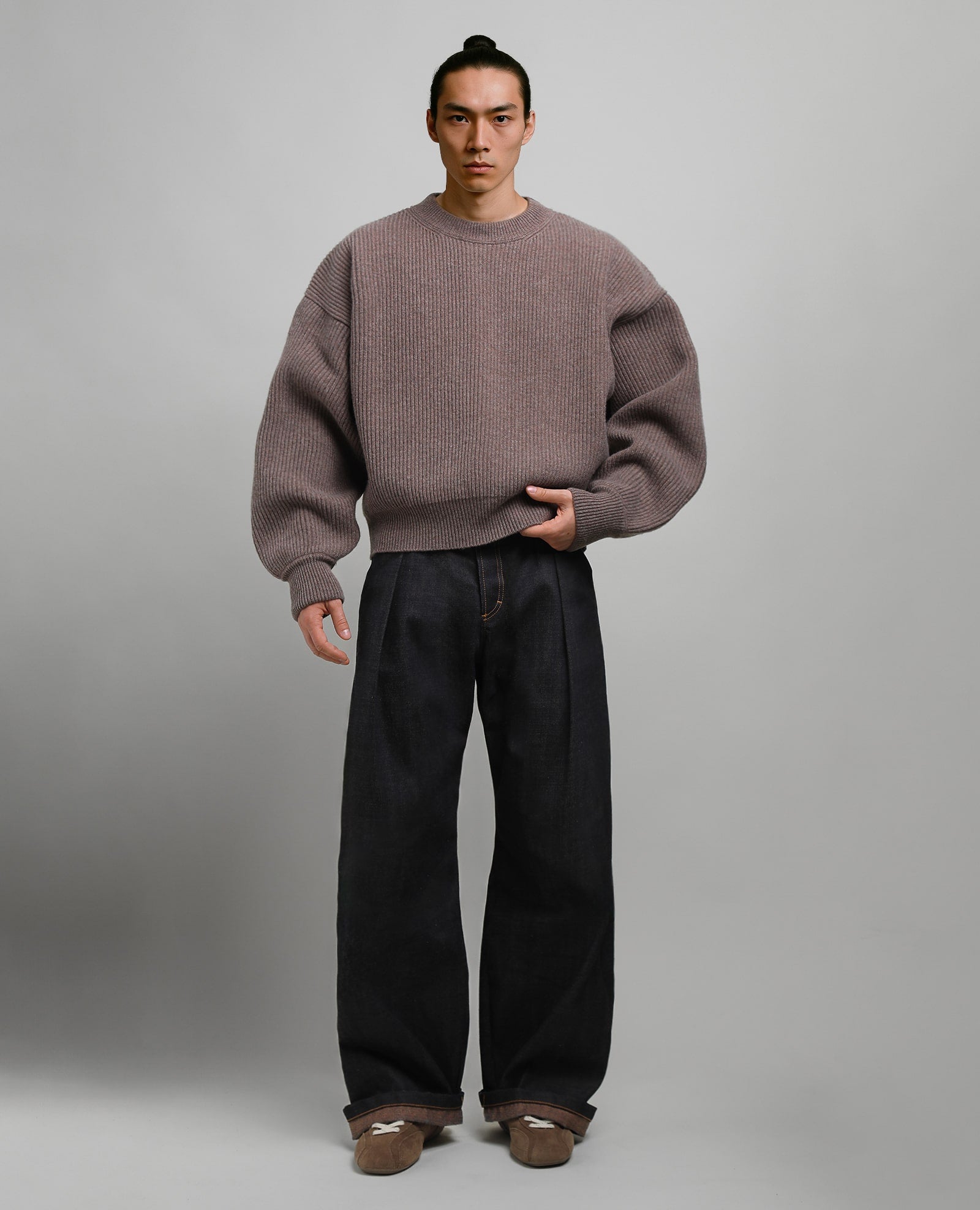 THE SWEATER V2 - OAT BROWN