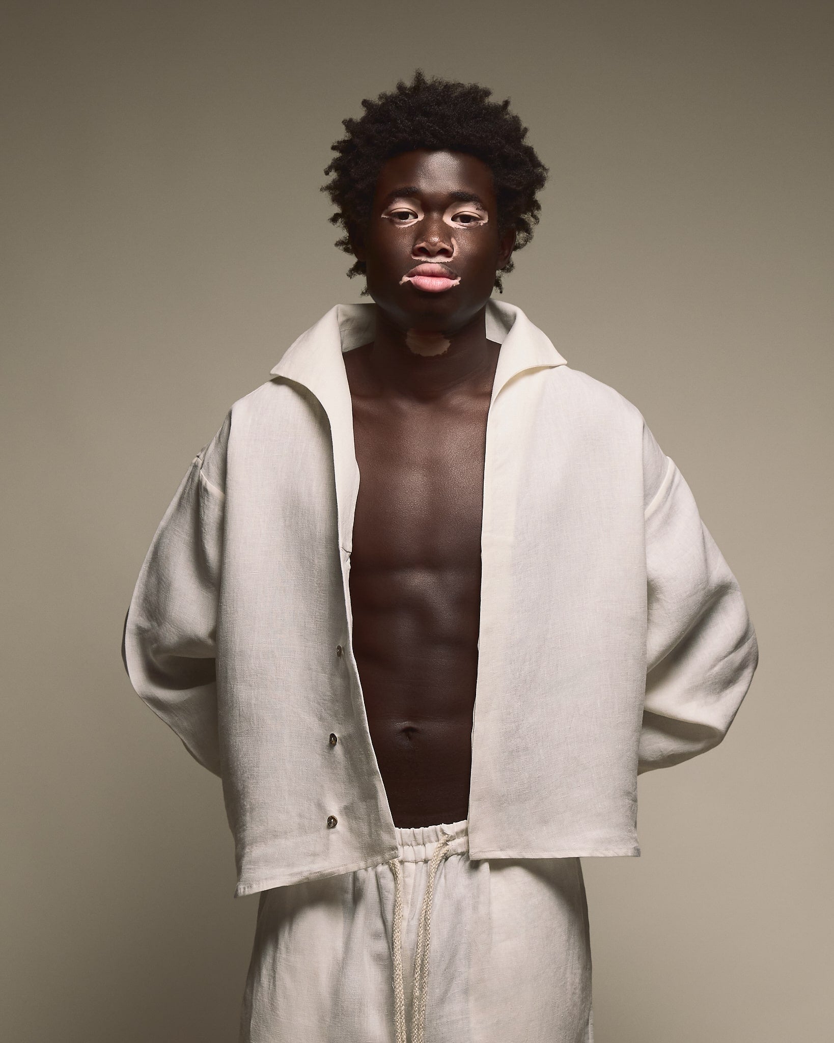 THE LINEN SHIRT - PUNTO BIANCO