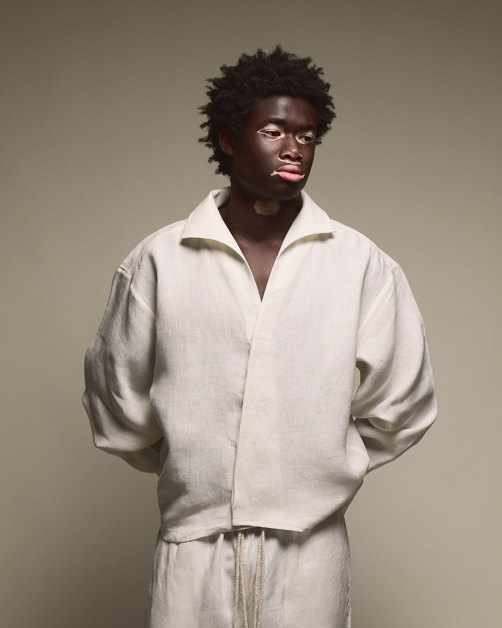 THE LINEN SHIRT - PUNTO BIANCO