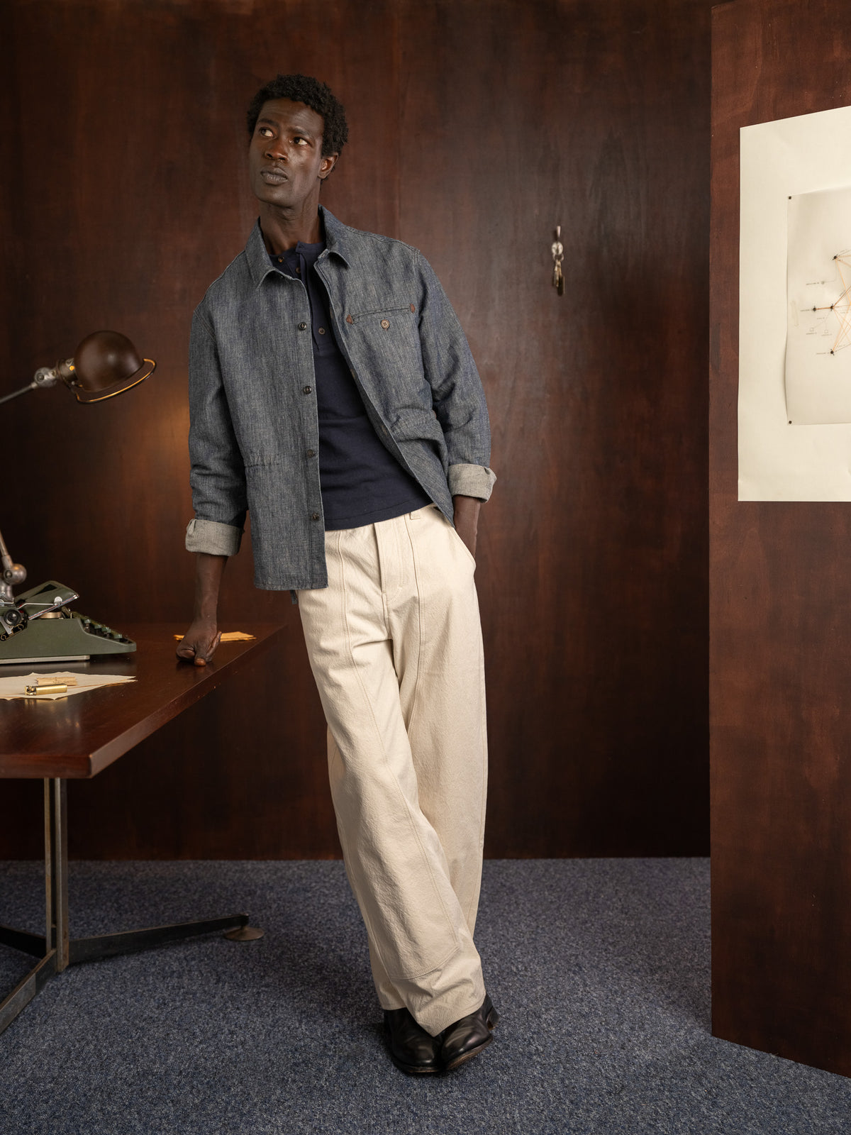 fatigue pants \ ivory