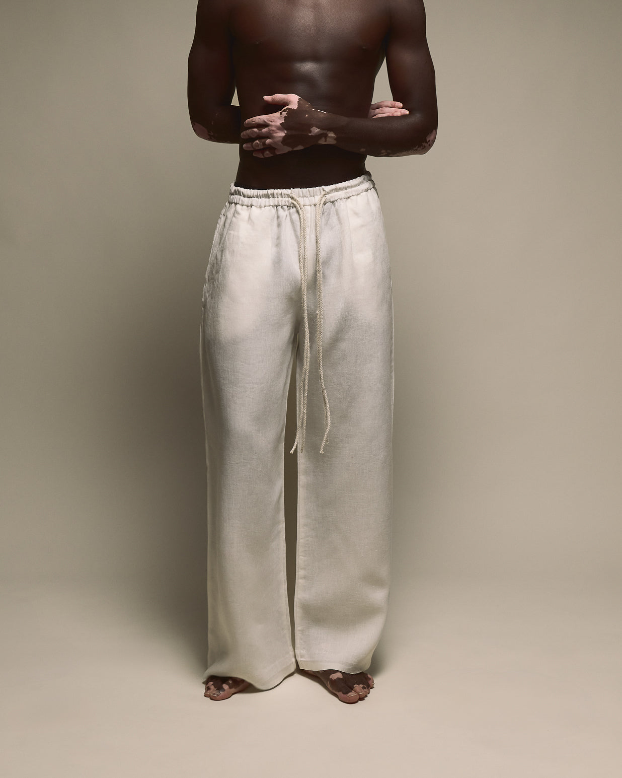 THE LINEN PANTS - PUNTO BIANCO
