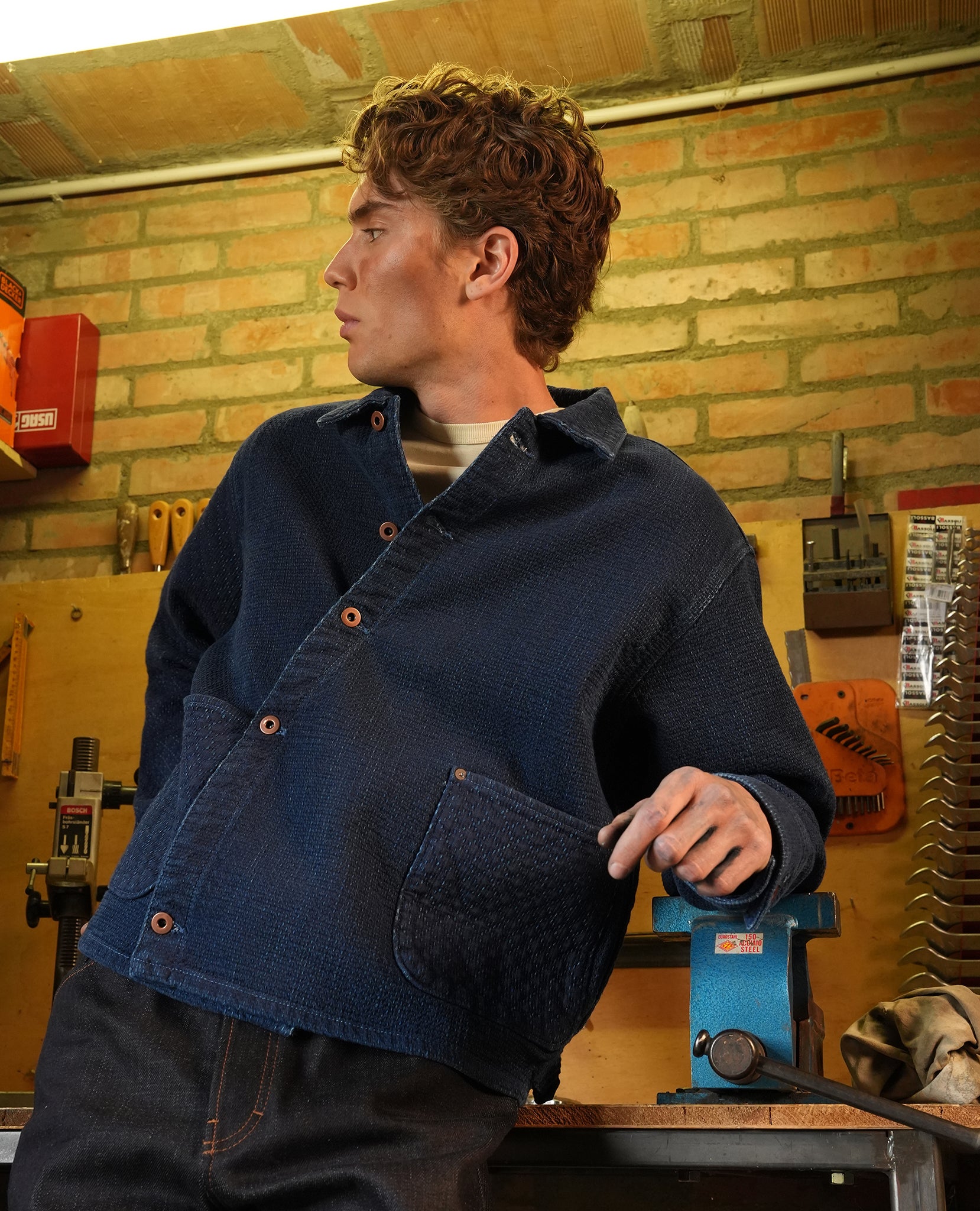 chore jacket  \ sashiko
