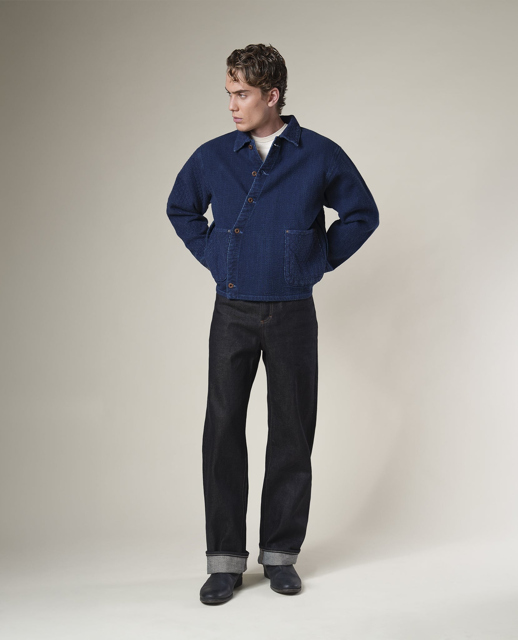 chore jacket  \ sashiko