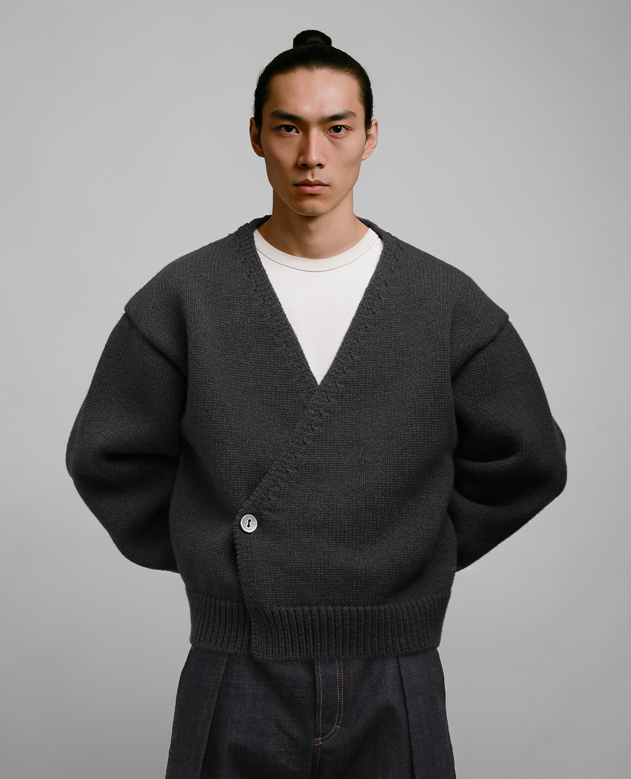 THE CARDIGAN JACKET - ANTRACITE